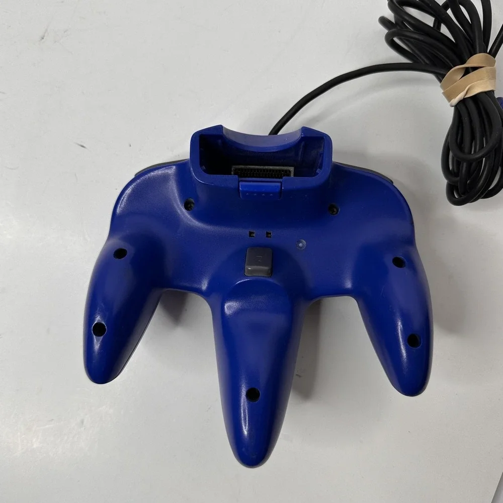 Nintendo 64 N64 Wired Controller Blue OEM Gamepad NUS-005 Original Official